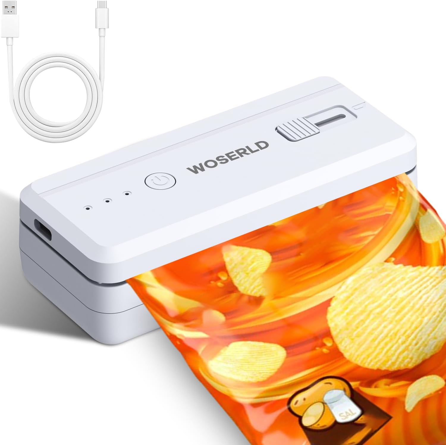 Food Snacks Chips - Mini Sigillatrice per Sacchetti, Macchina Sigillatrice