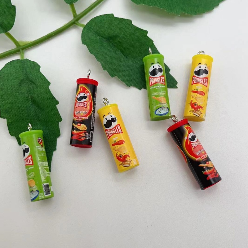 Food Snacks Chips - 10 pezzi di ciondoli in resina
