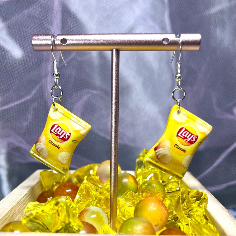 Junk Food Snacks - Divertente snack patatine fritte caramelle orecchini