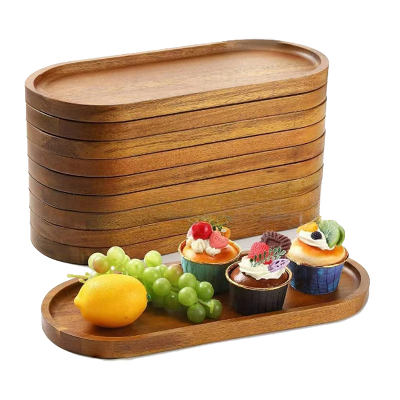 Food In Japanese Snacks - Stoviglie Vassoio per alimenti in legno