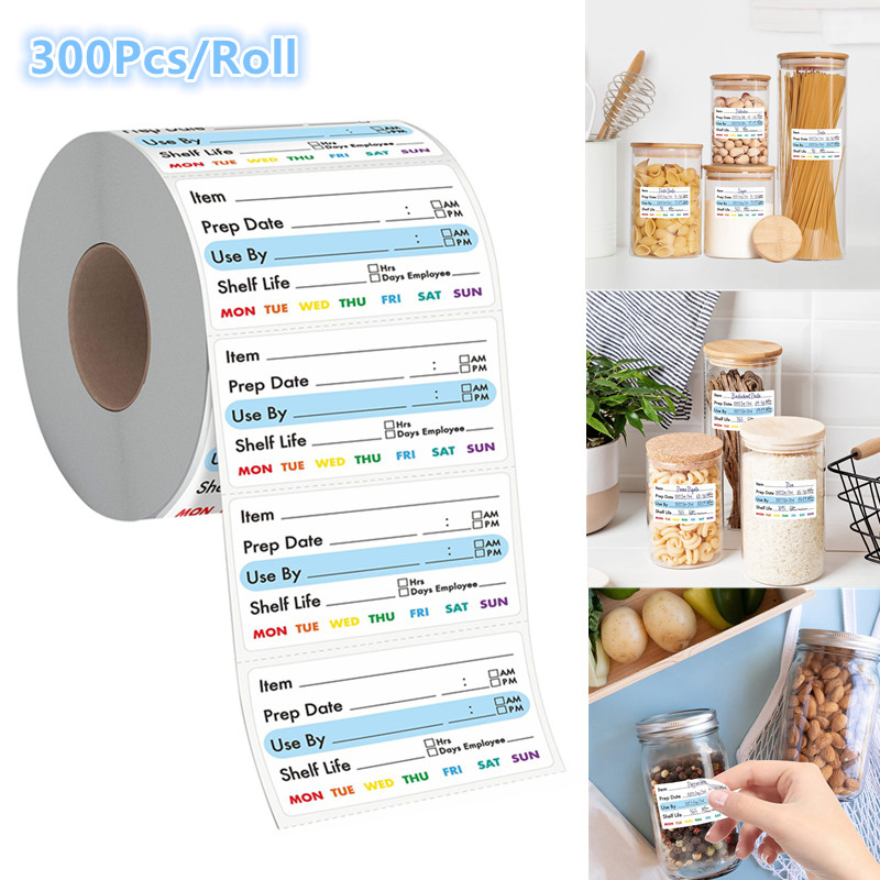 Snacks Food Labels - (Ce14) 300 pezzi/rotolo Etichette adesive per