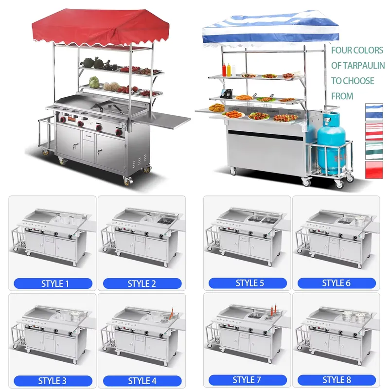 Snacks Food Warmer - Carrello Mobile per Snack, Chiosco Commerciale