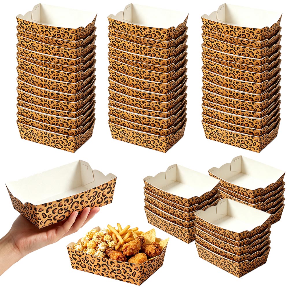 Food Day Snacks - 12-100 Pezzi Vassoi di Carta Usa