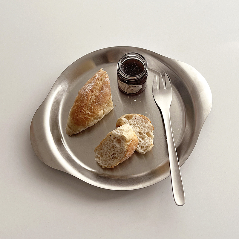 Food Snacks To Eat - Piatto binaurale in acciaio inossidabile 304,