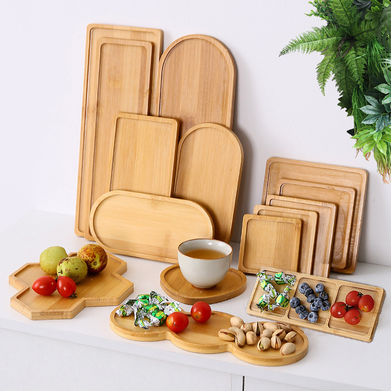 Food In Japanese Snacks - Stoviglie Vassoio per alimenti in legno
