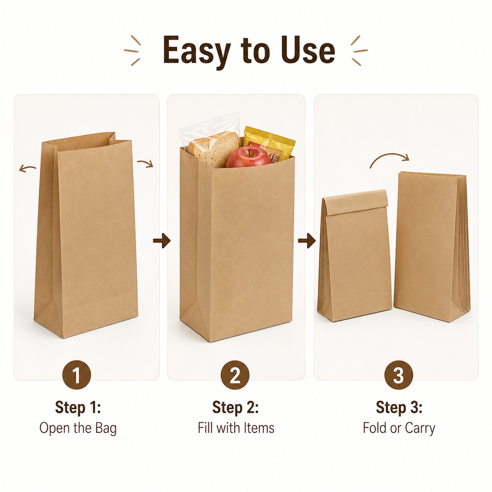 Sacchetti di carta marrone Kra - Food Day Snacks recensione e prezzo