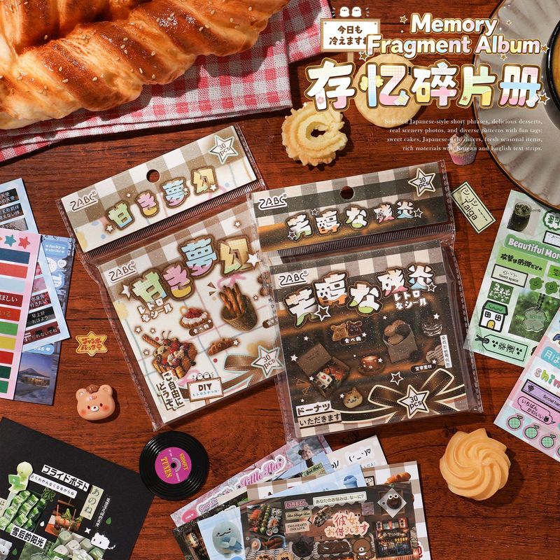 30 Adesivi Vintage per Snack,  - Junk Food Snacks recensione e prezzo