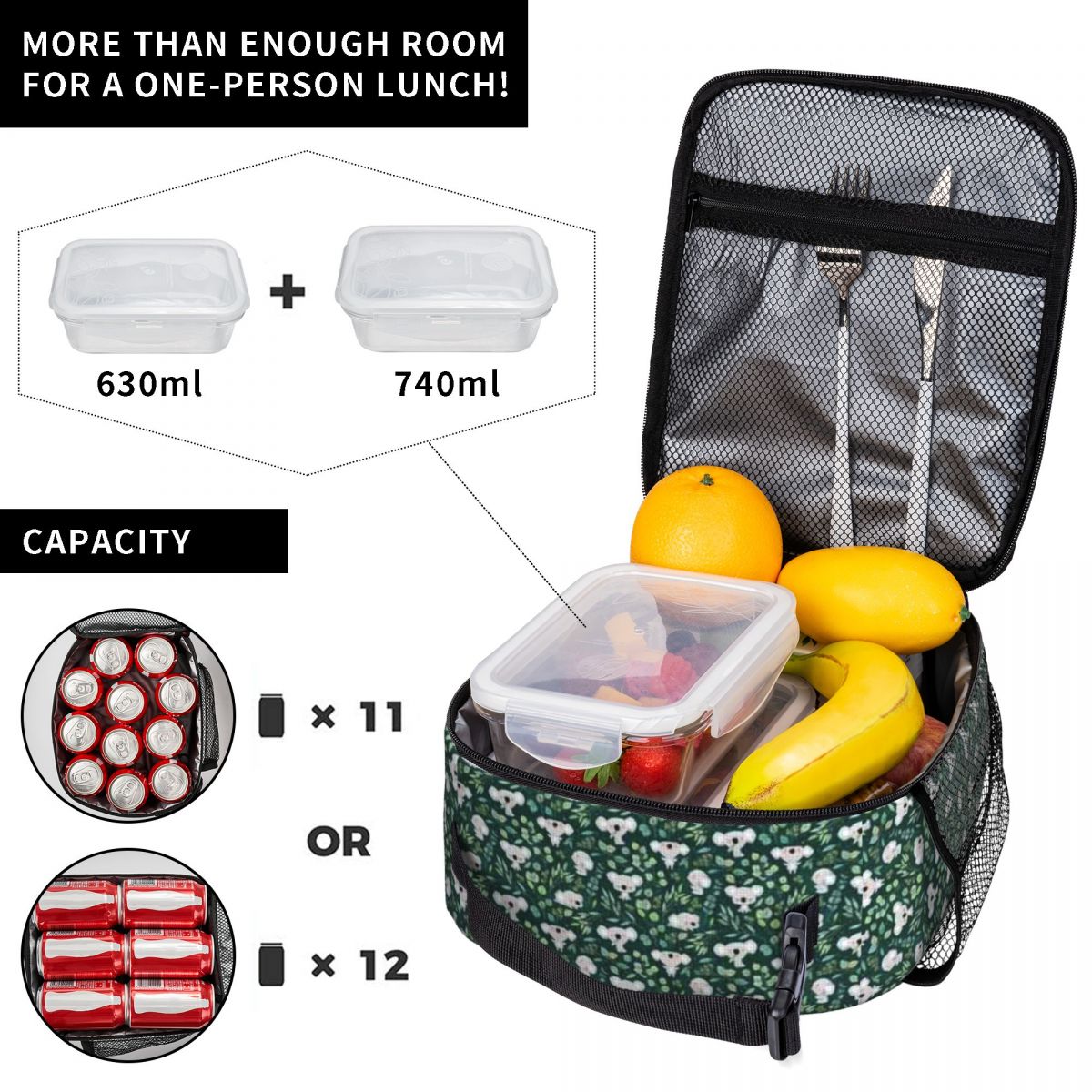 Borsa Termica Verde Stile Indu - Food Snacks That Are Green recensione e prezzo