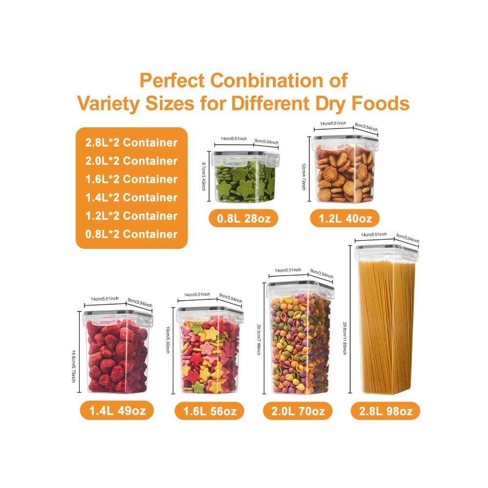 Set da 24 contenitori ermetici - Snacks Food Labels recensione e prezzo