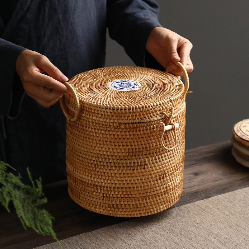 Scatola porta tè in rattan int - Food Snacks That Are Green recensione e prezzo